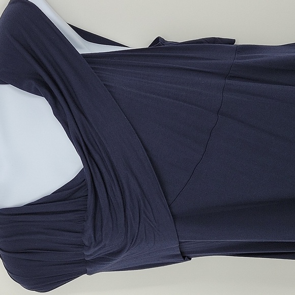 Lane Bryant Dark Blue Wrap Front Top NWT Size 24 - Picture 3 of 11
